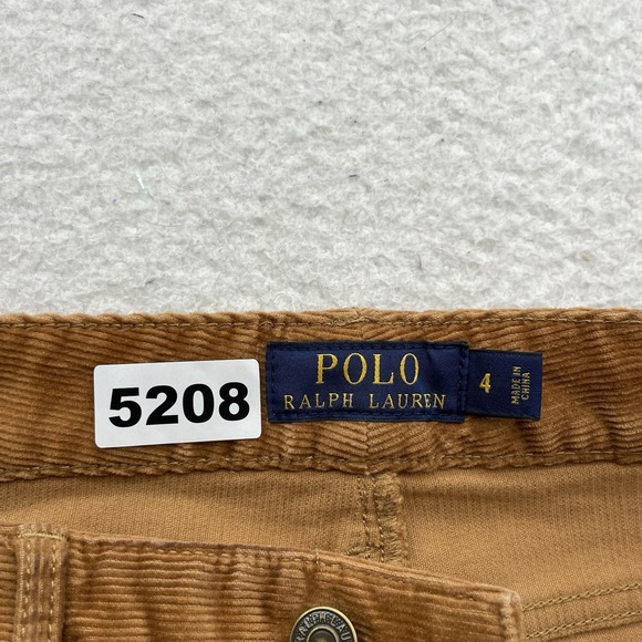 Polo Ralph Lauren Corduroy Pants Womens 4 (30x31) Brown Skinny Stretch 5 Pocket - Picture 14 of 14